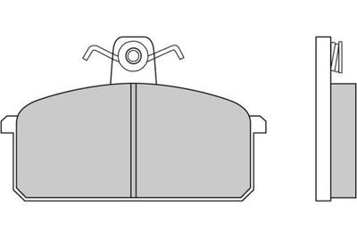 120151 E.T.F. Комплект тормозных колодок, дисковый тормоз