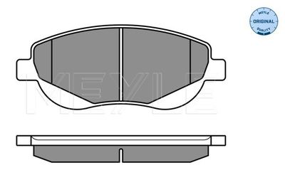 0252494619W MEYLE Комплект тормозных колодок, дисковый тормоз