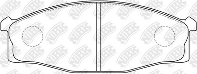 PN2204 NiBK Комплект тормозных колодок, дисковый тормоз