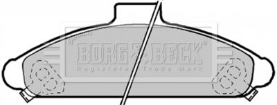 BBP1172 BORG & BECK Комплект тормозных колодок, дисковый тормоз