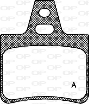 BPA031100 OPEN PARTS Комплект тормозных колодок, дисковый тормоз