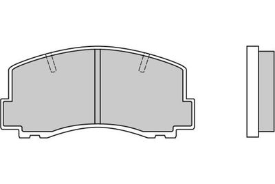 120256 E.T.F. Комплект тормозных колодок, дисковый тормоз
