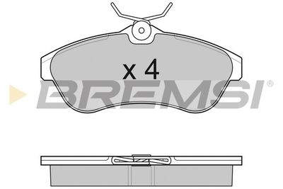 BP3009 BREMSI Комплект тормозных колодок, дисковый тормоз