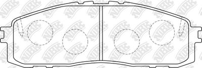 PN1142 NiBK Комплект тормозных колодок, дисковый тормоз
