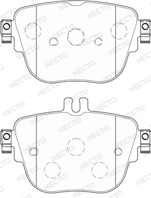 FD7785A NECTO Комплект тормозных колодок, дисковый тормоз