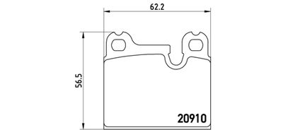 P06005 BREMBO Комплект тормозных колодок, дисковый тормоз