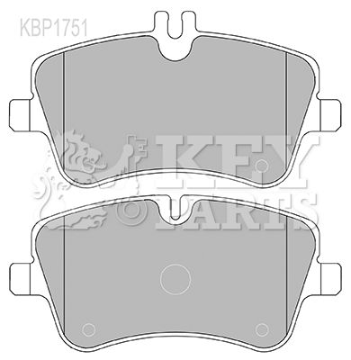 KBP1751 KEY PARTS Комплект тормозных колодок, дисковый тормоз