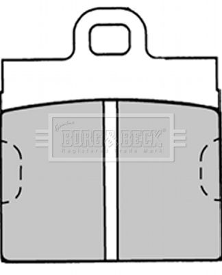 BBP1291 BORG & BECK Комплект тормозных колодок, дисковый тормоз