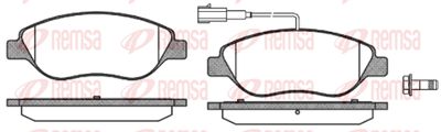 086002 REMSA Комплект тормозных колодок, дисковый тормоз