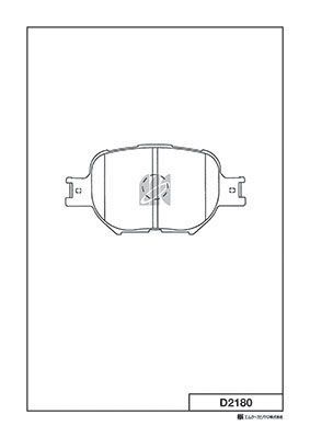 D2180 MK Kashiyama Комплект тормозных колодок, дисковый тормоз