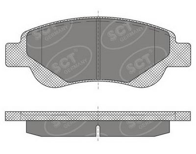 SP609PR SCT - MANNOL Комплект тормозных колодок, дисковый тормоз