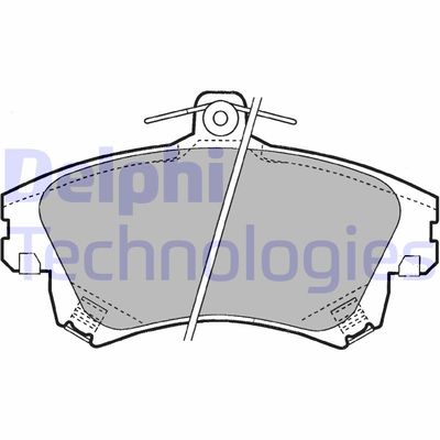LP1398 DELPHI Комплект тормозных колодок, дисковый тормоз