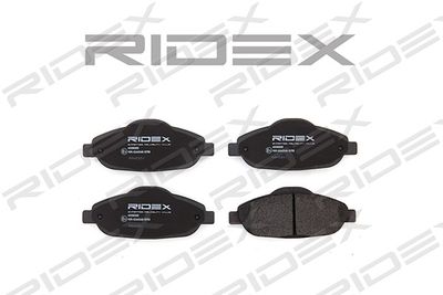 402B0202 RIDEX Комплект тормозных колодок, дисковый тормоз