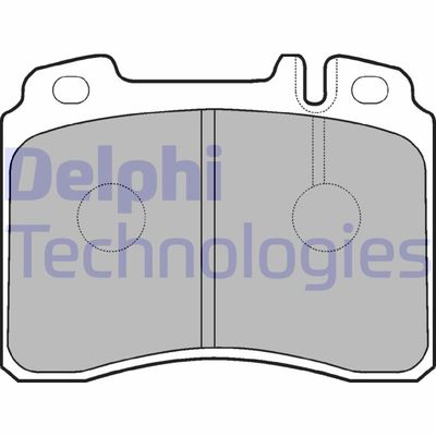 LP929 DELPHI Комплект тормозных колодок, дисковый тормоз