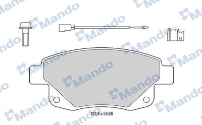 MBF015035 MANDO Комплект тормозных колодок, дисковый тормоз