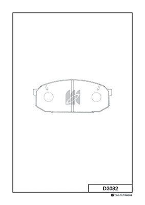 D3082 MK Kashiyama Комплект тормозных колодок, дисковый тормоз