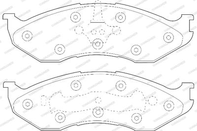 WBP21822A WAGNER Комплект тормозных колодок, дисковый тормоз
