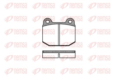 001400 REMSA Комплект тормозных колодок, дисковый тормоз