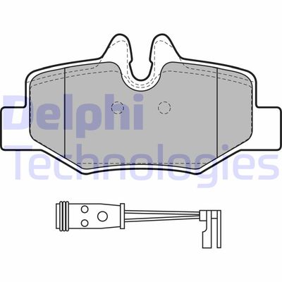 LP1939 DELPHI Комплект тормозных колодок, дисковый тормоз