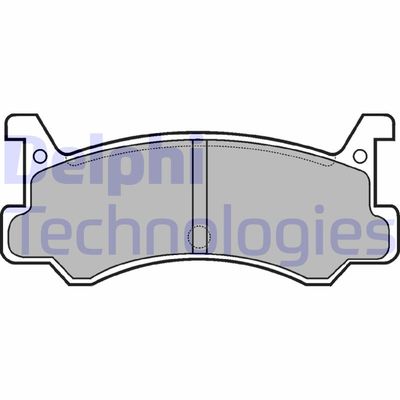 LP521 DELPHI Комплект тормозных колодок, дисковый тормоз