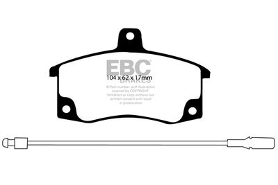 DP21192 EBC Brakes Комплект тормозных колодок, дисковый тормоз