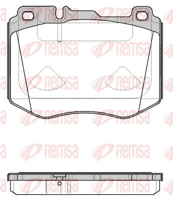 160410 REMSA Комплект тормозных колодок, дисковый тормоз