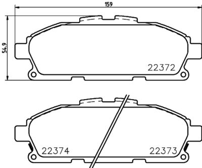 8DB355036731 HELLA PAGID Комплект тормозных колодок, дисковый тормоз