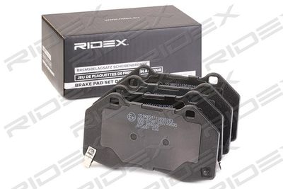 402B1102 RIDEX Комплект тормозных колодок, дисковый тормоз