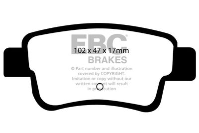 DP21599 EBC Brakes Комплект тормозных колодок, дисковый тормоз