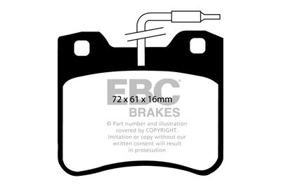 DP656 EBC Brakes Комплект тормозных колодок, дисковый тормоз