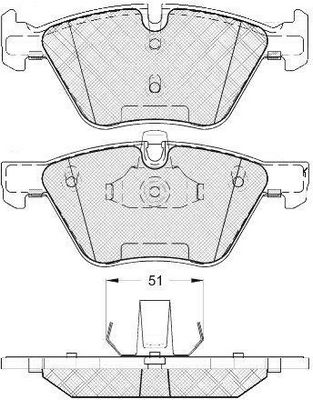 FP1061 FIT Комплект тормозных колодок, дисковый тормоз