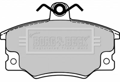 BBP1090 BORG & BECK Комплект тормозных колодок, дисковый тормоз