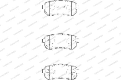 WBP24949A WAGNER Комплект тормозных колодок, дисковый тормоз