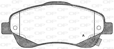 BPA104602 OPEN PARTS Комплект тормозных колодок, дисковый тормоз