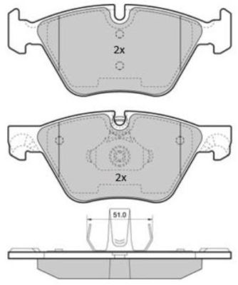 FBP1853 FREMAX Комплект тормозных колодок, дисковый тормоз