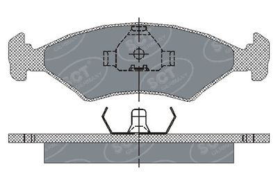 SP108PR SCT - MANNOL Комплект тормозных колодок, дисковый тормоз