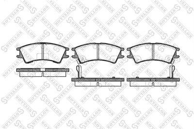 686002BSX STELLOX Комплект тормозных колодок, дисковый тормоз