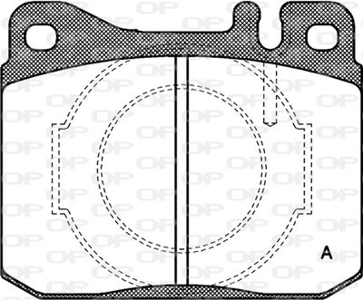 BPA001040 OPEN PARTS Комплект тормозных колодок, дисковый тормоз