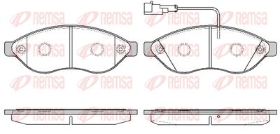 123711 REMSA Комплект тормозных колодок, дисковый тормоз