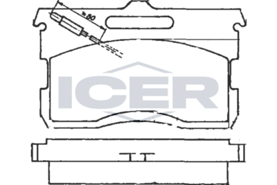 180103 ICER Комплект тормозных колодок, дисковый тормоз
