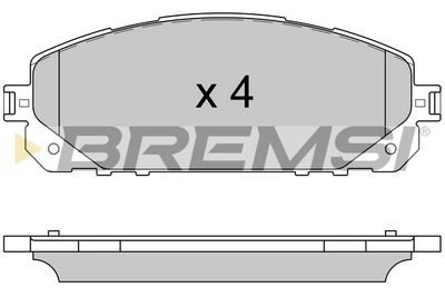 BP3605 BREMSI Комплект тормозных колодок, дисковый тормоз