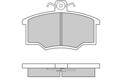 120143 E.T.F. Комплект тормозных колодок, дисковый тормоз