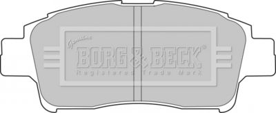 BBP1681 BORG & BECK Комплект тормозных колодок, дисковый тормоз