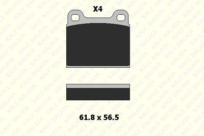 2103515504 KALE Комплект тормозных колодок, дисковый тормоз
