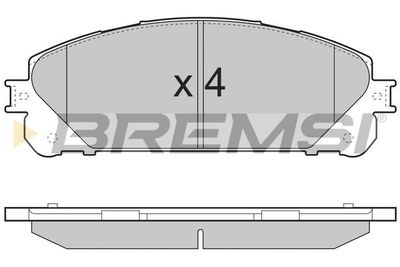 BP3481 BREMSI Комплект тормозных колодок, дисковый тормоз