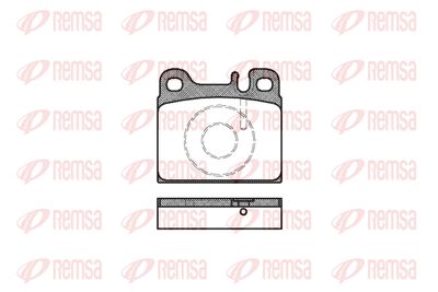 000688 REMSA Комплект тормозных колодок, дисковый тормоз