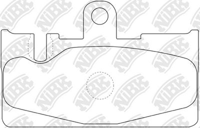 PN1456 NiBK Комплект тормозных колодок, дисковый тормоз