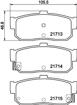 PCP1323 DON Комплект тормозных колодок, дисковый тормоз