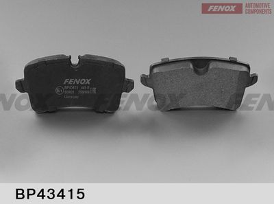 BP43415 FENOX Комплект тормозных колодок, дисковый тормоз