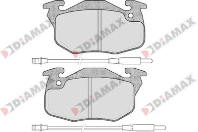 N09073 DIAMAX Комплект тормозных колодок, дисковый тормоз